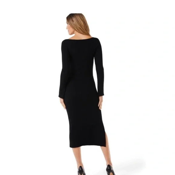 Black Long Sleeve Dress - Picture 2 of 4